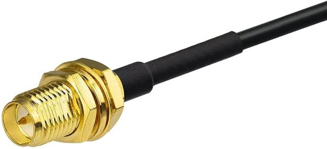 BINGFU WiFi Antenna Extension Cable 40 feet RP-SMA Male to RP-SMA Female Bulkhead Mount Double Shielded Low Loss -100 Cable for WiFi Wireless Router Hotspot Security IP Camera