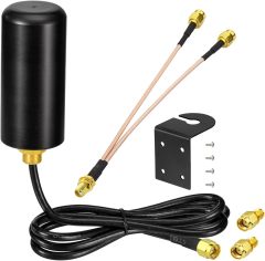 BINGFU Upgraded 4G LTE Cellular Mimo 8dBi Antenna - Outdoor SMA RP-SMA 4G Antennas Corrosion-Resistant - Compatible with Spypoint Game Security Camera Trail Cam Modem Router Antenna Replacement