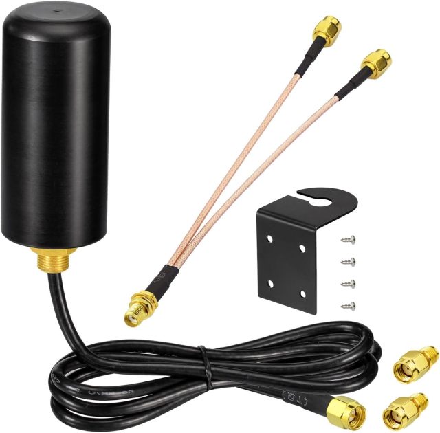 BINGFU Upgraded 4G LTE Cellular Mimo 8dBi Antenna - Outdoor SMA RP-SMA 4G Antennas Corrosion-Resistant - Compatible with Spypoint Game Security Camera Trail Cam Modem Router Antenna Replacement