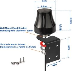 Bingfu 5dBi SMA Male Antenna Outdoor Fixed Bracket Wall Mount Waterproof Garage Door Gate Opener Antenna SMA/RP-SMA Antenna Extender