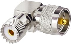 BINGFU Radio Frequency Male to Female Adapter, 2-Pack, 50 Ohm