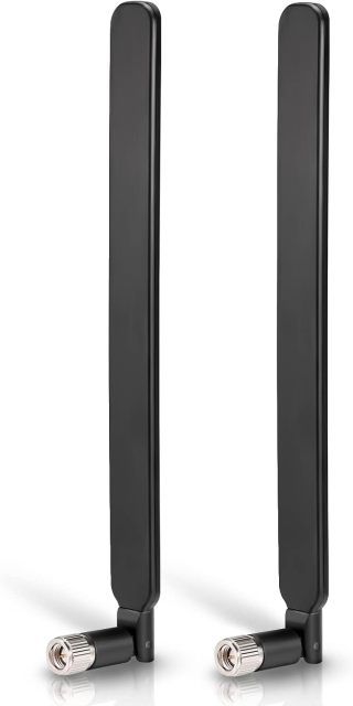 Bingfu SMA Male 4g LTE Antenna 6dBi (2-Pack) Compatible with Verizon AT&T T-Mobile Sprint 4G LTE Wireless Router CPE Hotspot IoT Gateway Modem Cellular Trail Camera