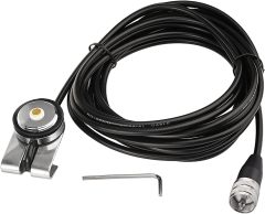 Bingfu Mobile Ham Radio NMO Antenna Dual Band VHF UHF 136-174MHz 400-470MHz Lip Mount Antennae with 16.5 ft Low Loss RG58 Cable UHF PL259 Male Connector for Car Truck Amateur Radio Ham Mobile Radio