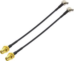 Bingfu 4G LTE Antenna Adapter TS9 Connector to SMA Female Coaxial Pigtail Cable 15cm 6 inch (2-Pack) Compatible with 4G LTE Mobile Broadband Modem Mobile Hotspot MiFi Router USB Modem Dongle Adapter