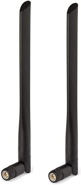 Bingfu 4G LTE 7dBi SMA Male Antenna 2-Pack Compatible with 4G LTE Wireless CPE Router Hotspot Cellular Gateway Trail Camera Game Camera Outdoor Security Camera Cellular