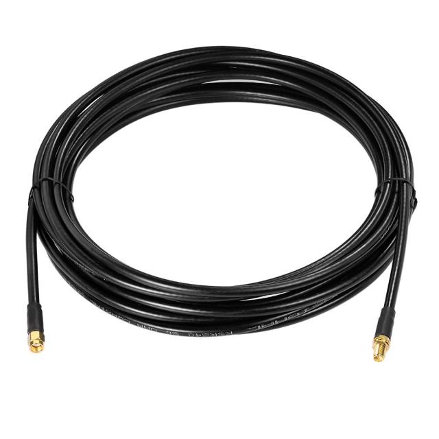 BINGFU WiFi Antenna Extension Coaxial Cable 20ft RP-SMA Male to RP-SMA Female Bulkhead Mount Double Shielded Low Loss ALSR240 Cable for WiFi Wireless Router Hotspot Security IP Camera