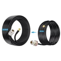 BINGFU N Female to RP-SMA Male Pure Copper Low Loss Coaxial Cable 20ft Compatible with 4G WiFi Cellular LTE Amplifier Extender Transceivers Phone Signal Booster Lora Surge Arrester Cables