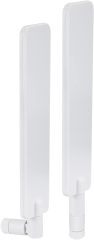 Bingfu 4G LTE Antenna 9dBi SMA Male Cellular White Antenna (2-Pack) Compatible with 4G LTE Wireless CPE Router Hotspot Cellular Gateway Industrial IoT Router Trail Game Camera Outdoor Security Camera