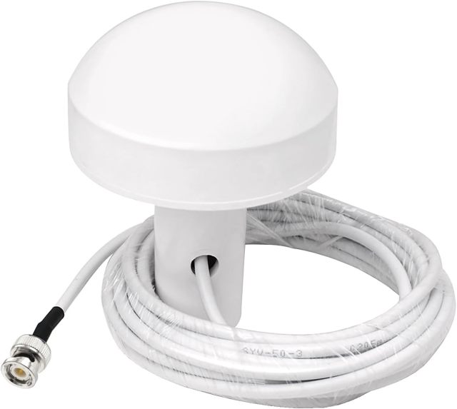 Bingfu Boat Marine GPS Navigation External Antenna (16.5ft Cable) with Bracket Compatible with Garmin GPSMAP MAP NavTalk StreetPilot Furuno Matsutec Trimble Transducer Fishfinder Sounder