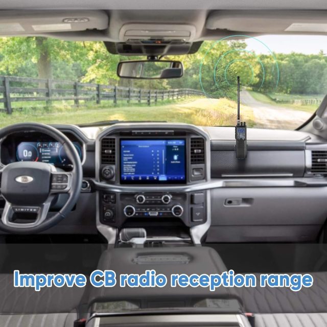 Bingfu CB Antenna 27MHz Magnetic Base CB Radio Antenna BNC & PL259 Male CB Antenna Compatible with Cobra Midland Uniden Maxon President Portable Handheld CB Radio Mobile Radio Police Scanner