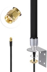 Bingfu Outdoor 4G LTE Mimo Cellular Antenna Wall Mounted High Gain Long Range 6dBi SMA Antennas for Spypoint Covert Tactacam Trail Game Cam Cell Phone Security Camera Router Modem Antennae Replacement