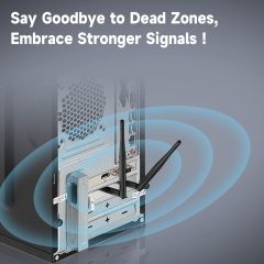 Bingfu Mini Dual Band 2.4GHz 5.8GHz WiFi Antenna + IPEX IPX U.FL to RP-SMA Cable & PCIe Slot Bracket for M.2 NGFF Intel Wireless Network Card WiFi Adapter