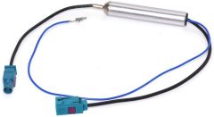 Bingfu Car Antenna Amplifier Car Stereo FM AM Radio Antenna Signal Booster Fakra Z Female to Male Car Antenna Adapter for Volkswagen Audi VW Skoda BMW Vehicle Car Audio Radio Stereo Head Unit Receiver