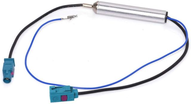 Bingfu Car Antenna Amplifier Car Stereo FM AM Radio Antenna Signal Booster Fakra Z Female to Male Car Antenna Adapter for Volkswagen Audi VW Skoda BMW Vehicle Car Audio Radio Stereo Head Unit Receiver