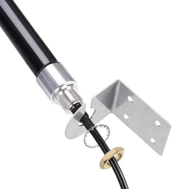 Bingfu 4g LTE Long Range Cellular Antenna Wall Mount - 9.84ft Cable - with SMA to Dual SMA Adater - Compatible with Spypoint Link Micro Covert Wildlife Hunting Game Cam Outdoor Mobile Security Camera