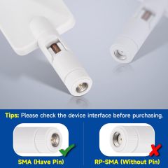 Bingfu 4G LTE Antenna 9dBi SMA Male Cellular White Antenna (2-Pack) Compatible with 4G LTE Wireless CPE Router Hotspot Cellular Gateway Industrial IoT Router Trail Game Camera Outdoor Security Camera