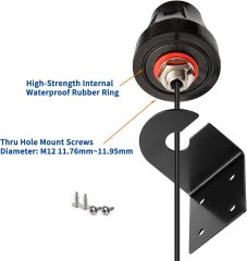 Bingfu 5dBi SMA Male Antenna Outdoor Fixed Bracket Wall Mount Waterproof Garage Door Gate Opener Antenna SMA/RP-SMA Antenna Extender