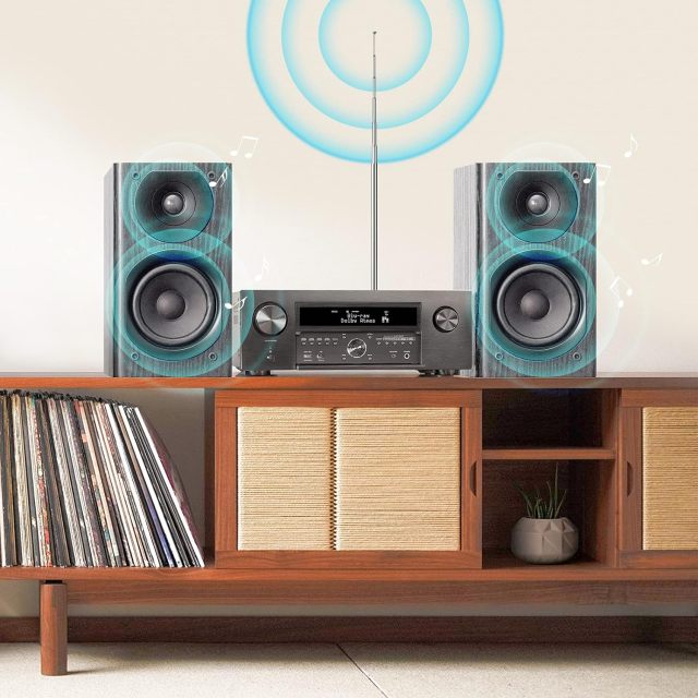 Bingfu FM Antenna 115cm 7 Sections Telescopic FM Radio Antenna Replacement for Yamaha Onkyo Pioneer Marantz Indoor Sound HD Radio Bluetooth Home Stereo Receiver AV Audio Video Home Theater Receiver