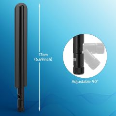 Bingfu SMA Male 5G Antenna 698-960MHz 1710-2690MHz 3300-3800MHz 4800-4900MHz 3dBi Antennas 2-Pack Compatible with 5G 4G LTE Cellular Router CPE Gateway Modem D-Link DWR-2010 5G NR Wireless Router