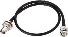 Bingfu BNC Male to Female Bulkhead Mount RG58 Coax Jumper Cable 60cm 2 feet 2-Pack for Wireless Microphone System Receiver CB Radio UHF VHF Ham Radio Amateur Mobile Radio Antenna
