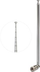 Bingfu FM Antenna 115cm 7 Sections Telescopic FM Radio Antenna Replacement for Yamaha Onkyo Pioneer Marantz Indoor Sound HD Radio Bluetooth Home Stereo Receiver AV Audio Video Home Theater Receiver