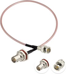 Bingfu Mini BNC Male to BNC Female Vedio SDI Cable 75 Ohm 12inch for HD 3G SDI Recorder Camera Monitor Converter Audio Router
