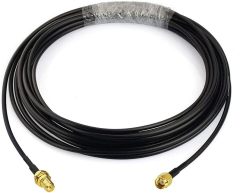Bingfu RP-SMA Male to RP-SMA Female Bulkhead Mount RG174 WiFi Antenna Extension Coaxial Cable 5m 16.5 feet for WiFi Router Wireless Network Card USB Adapter Security IP Camera