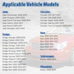 Bingfu Radio Wire Harness for Select 07-20 Chrysler Dodge Jeep Ram Volkswagen Mitsubishi DB11 Radio Wiring Harness with Antenna Adapter for Car Stereo