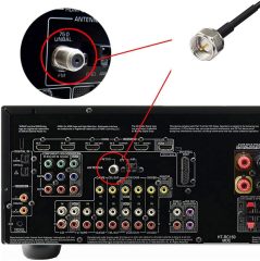 Bingfu FM Radio Antenna Magnetic Base FM Antenna for Stereo Receiver Indoor Pioneer Onkyo Yamaha Marantz Sherwood Bose Wave Music System Home Stereo Receiver AV Audio Video Home Theater Receiver