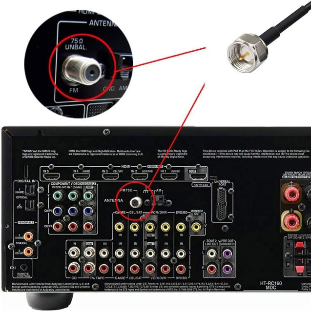 Bingfu FM Radio Antenna Magnetic Base FM Antenna for Stereo Receiver Indoor Pioneer Onkyo Yamaha Marantz Sherwood Bose Wave Music System Home Stereo Receiver AV Audio Video Home Theater Receiver