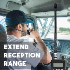 Bingfu CB Antenna 27MHz CB Radio Antenna BNC Male Connector Soft Whip CB Antenna Compatible with Cobra Midland Uniden Maxon Radio Shack Portable Handheld CB Radio Mobile Radio Police Radio Scanner