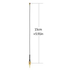 Bingfu Dual Band WiFi 2.4GHz 5GHz 5.8GHz 8dBi RP-SMA Male Antenna 15cm 6 inch U.FL IPX IPEX to RP-SMA Female Pigtail Cable 2-Pack for WiFi Router Wireless Mini PCI Express PCIE Network Card Adapter