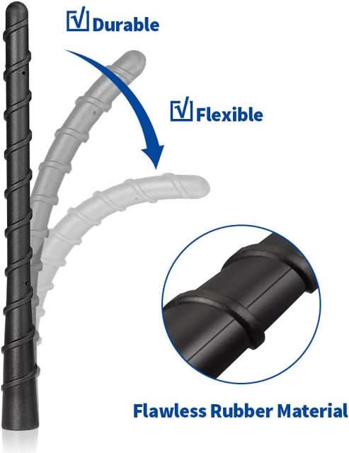 Bingfu Motorcycle Radio Stereo AM FM Rubber Whip Short Antenna Replacement Compatible with 1989-2023 Harley Davidson Touring Electra Glide Road Glide Tour Ultra Classic