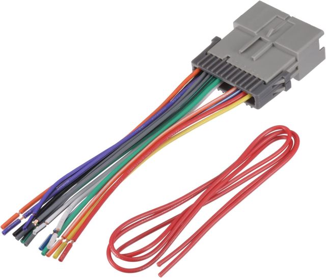 Bingfu Wiring Harness for Select 98-08 Buick Cadillac Chevrolet GMC Hummer Hyundai Isuzu Kia Oldmobile Pontiac Saturn Suzuki Toyota Car Stereo Radio Wire Harnesses with Antenna Adapter DC71