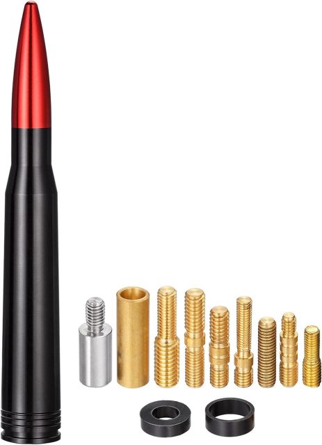Bingfu Car Truck Short Bullet Antenna Replacement for Ford F150 F250 F350 Dodge Ram 1500 2500 GM Chevy Chevrolet Silverado 1500 2500 3500 Toyota Tundra GMC Sierra 1500 2500 3500 Vehicle Car Antenna