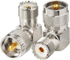 BINGFU Radio Frequency Male to Female Adapter, 2-Pack, 50 Ohm