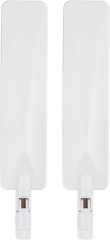 Bingfu 4G LTE Antenna 9dBi SMA Male Cellular White Antenna (2-Pack) Compatible with 4G LTE Wireless CPE Router Hotspot Cellular Gateway Industrial IoT Router Trail Game Camera Outdoor Security Camera