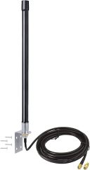 Bingfu 4g LTE Long Range Cellular Antenna Wall Mount - 9.84ft Cable - with SMA to Dual SMA Adater - Compatible with Spypoint Link Micro Covert Wildlife Hunting Game Cam Outdoor Mobile Security Camera