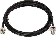 Bingfu BNC Male to Female Bulkhead Mount RG58 Coax Jumper Cable 3m 10 feet for Wireless Microphone System Receiver CB Radio UHF VHF Ham Radio Amateur Radio Mobile Radio Antenna Patch Panel Rack Mount