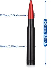 Bingfu Car Truck Short Bullet Antenna Replacement for Ford F150 F250 F350 Dodge Ram 1500 2500 GM Chevy Chevrolet Silverado 1500 2500 3500 Toyota Tundra GMC Sierra 1500 2500 3500 Vehicle Car Antenna