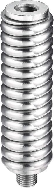 Bingfu CB Antenna Spring Heavy Duty Stainless Steel CB Radio Antenna Spring Compatible with Vehicle Truck Van RV Motorhome Matine Boat Mobile CB Radio Antenna Mount Up to 60" Long 3/8" 24 Thread