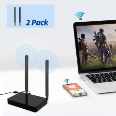 Bingfu SMA Male 4g LTE Antenna 6dBi (2-Pack) Compatible with Verizon AT&T T-Mobile Sprint 4G LTE Wireless Router CPE Hotspot IoT Gateway Modem Cellular Trail Camera