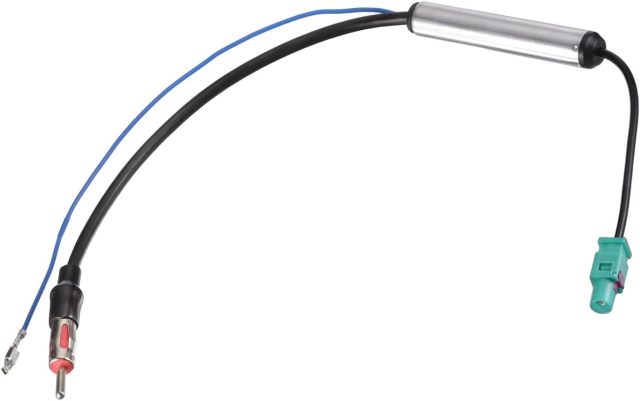 Bingfu Car Antenna Adapter for Select 00-18 Audi BMW Buick Chevrolet Chevy Vehicles Aftermarket Stereo Radio Installation - Retain Factory Antenna Adaptor Cable ZB61