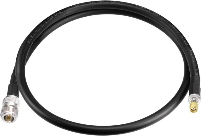 BINGFU Lora Antenna 3.3ft ALSR400 Ultra Low Loss RF Extention Cable - N Female to RP-SMA Male - with SMA Male Adapter Compatible with Helium HNT Bobcat Miner SyncroBit Gateway Sensecap Hotspot