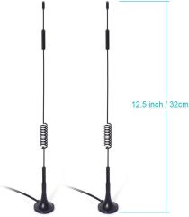 Bingfu 4G LTE 7dBi Magnetic Base MIMO TS9 Antenna (2-Pack) Compatible with Verizon AT&T T-Mobile Sprint 4G LTE Mobile Hotspot MiFi Router Cellular Mobile Broadband Modem USB Modem Dongle Adapter