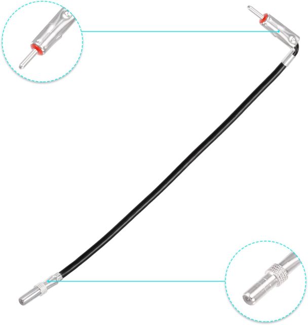 Bingfu Car Antenna Adapter for Select Chrysler Dodge Jeep Ford GM 2002-Up Aftermarket Stereo Radio Installation - Retain Factory Antenna ZA12