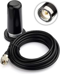 Bingfu PL259 Male Mobile Radio Antenna Dual Band VHF UHF 136-174MHz 400-470MHz NMO Mount Vehicle Ham Radio Magnetic Base Antenna Low Profile for Car Truck Amateur Radio Marine VHF Radio