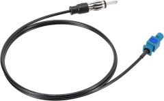 Bingfu Universal Vehicle Car Stereo FM AM Radio Antenna Adapter Cable Fakra Z Male to DIN Plug Connector Cable 1M 3.28ft for Car Stereo Audio HD Radio Head Unit CD Media Player Receiver