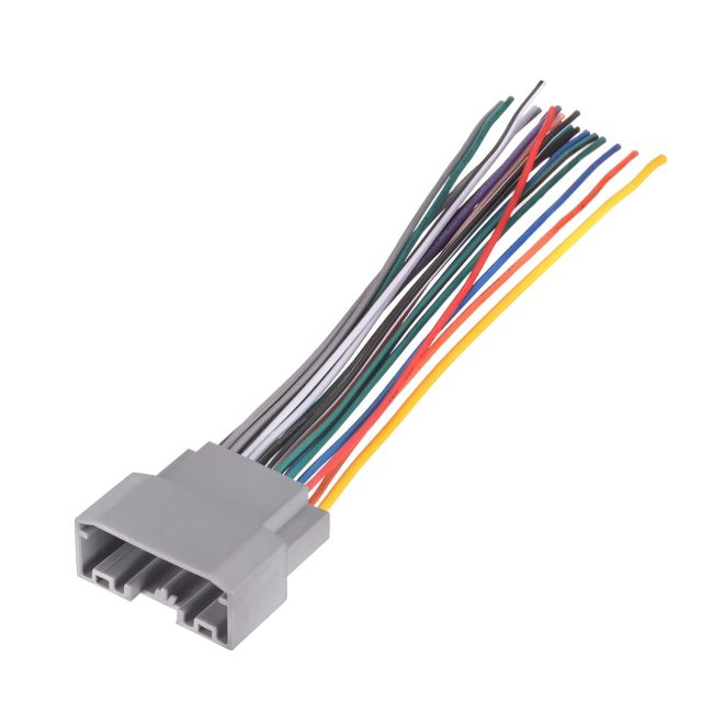 Bingfu Radio Wiring Harness for Select 2007-2021 Jeep Grand Cherokee Compass Chrysler Town Country Dodge KIA Ram Hyundai Vehicle Aftermarket Car Stereo Wire Adapter DB12 - Upgraded 22 Pin 20 Wires