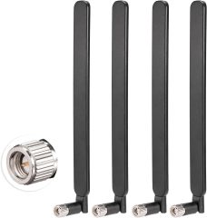 Bingfu SMA Male 4g LTE Antenna 6dBi (2-Pack) Compatible with Verizon AT&T T-Mobile Sprint 4G LTE Wireless Router CPE Hotspot IoT Gateway Modem Cellular Trail Camera